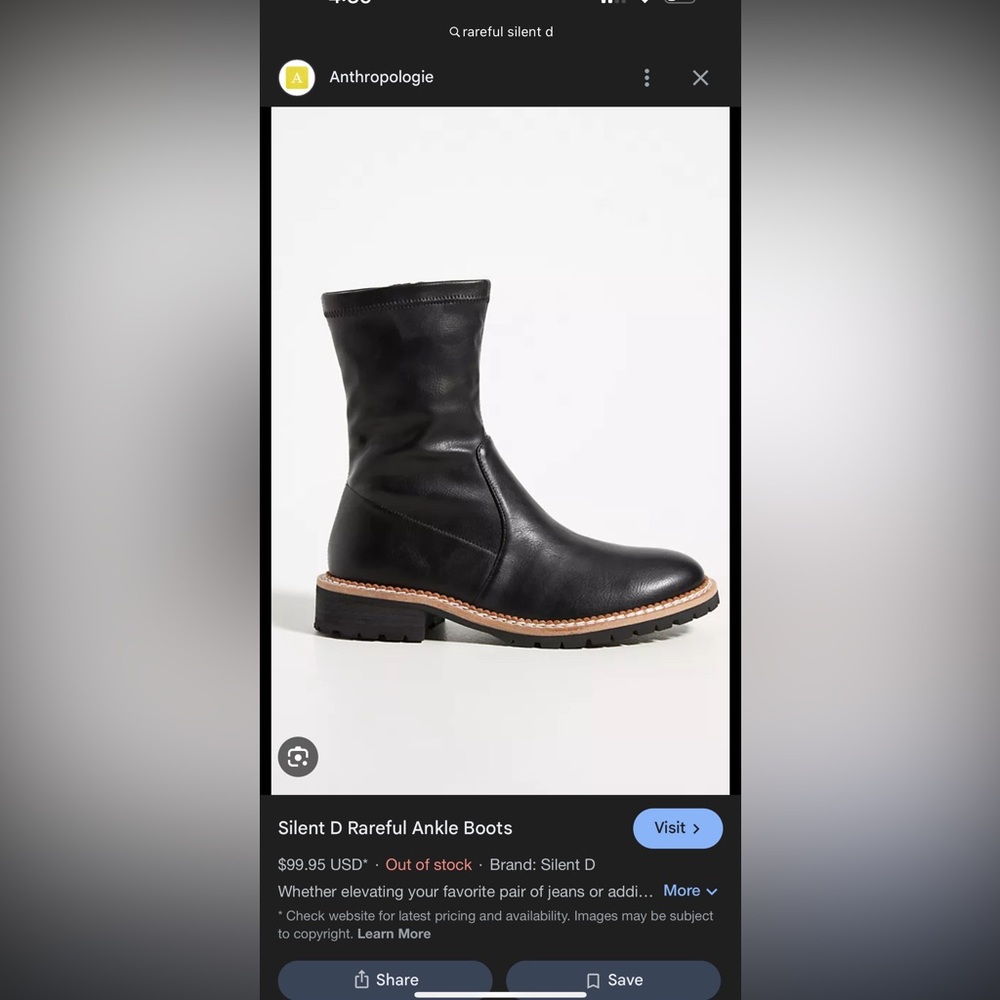 Anthropologie by Silent D Rareful Ankle Boots